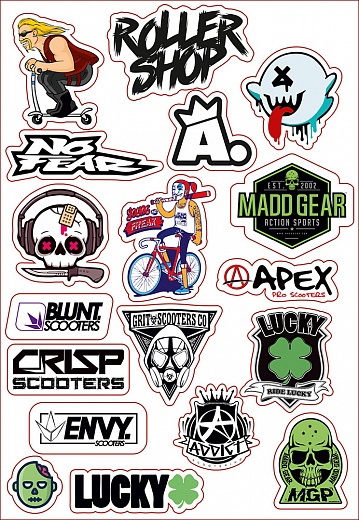 Rollershop Stickers - Brands