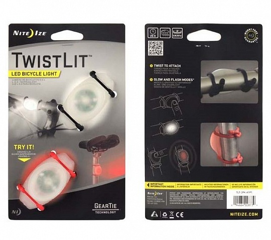 NiteIze TwistLit LED 2-Pack Bicycle Light
