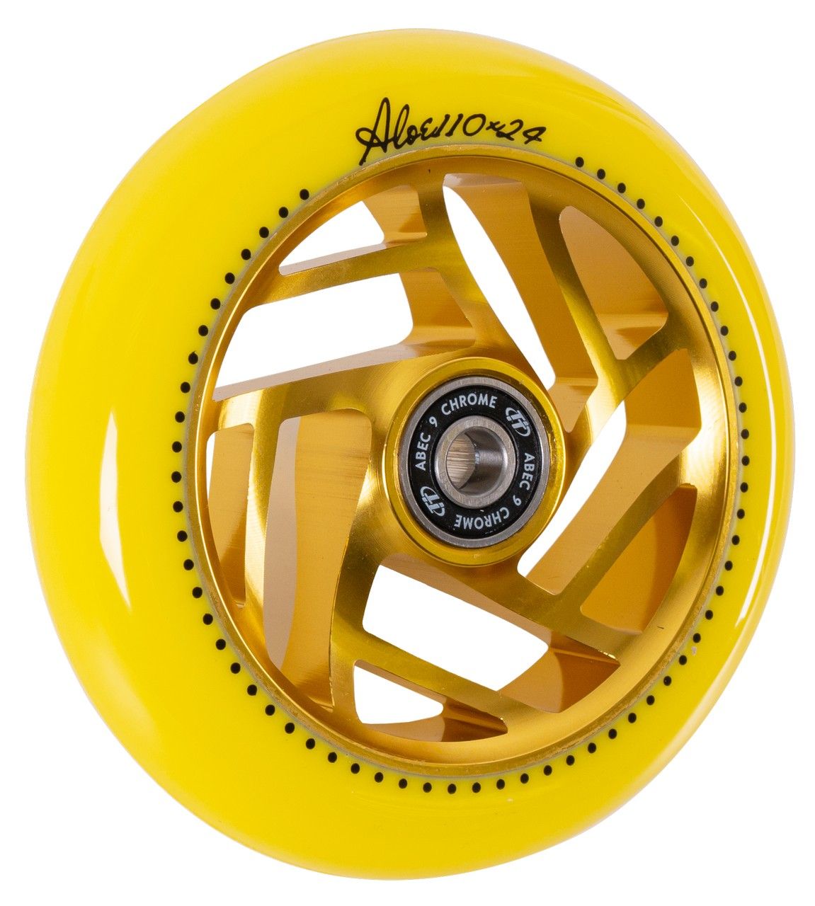 Колесо трюкового самоката Tech Team TT 110 мм. Aloe Yellow, купить с ...