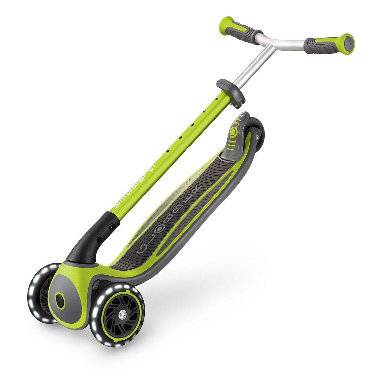 Трёхколёсный самокат Globber Master Lights Lime Green - купить с ...