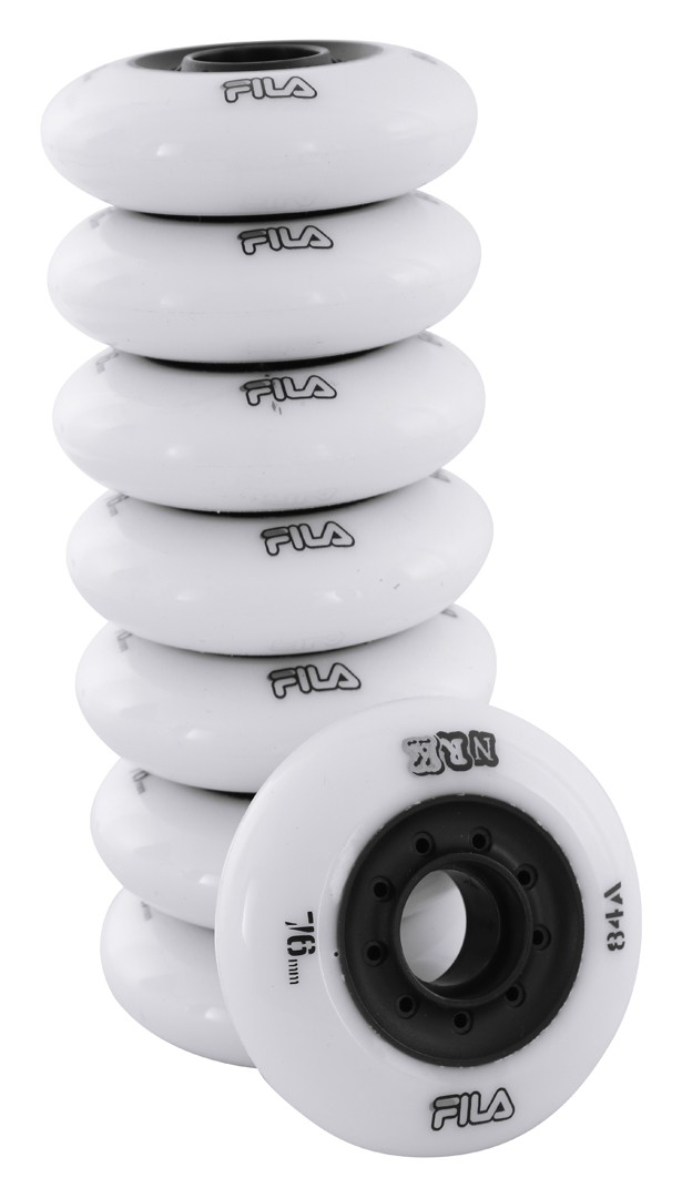Колеса для роликовых коньков Fila Urban NRK 76mm/84A - White, 8шт ...