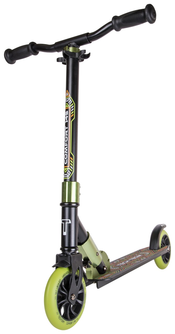 Самокат Tech Team Comfort 145R - 2022 Black/Dark Green - купить с ...