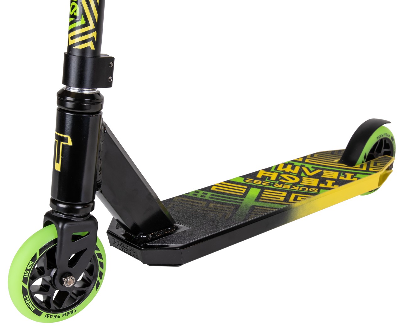 Трюковой самокат Tech Team Duker 202 - 2022 Black/Yellow, купить с ...