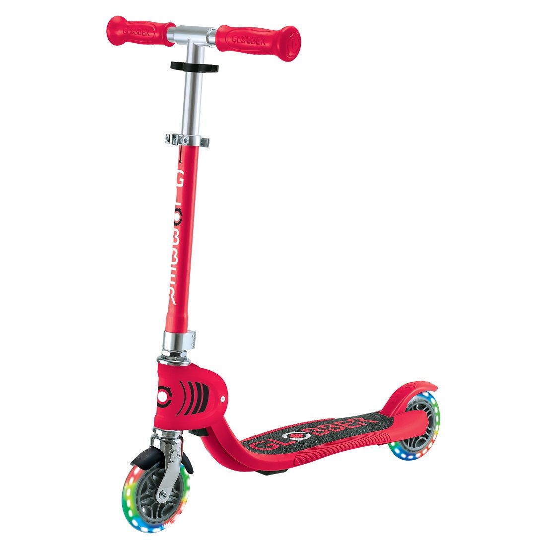 Globber Flow 125 Foldable Junior Lights Red globber-flow-125-foldable-junior-lights-red