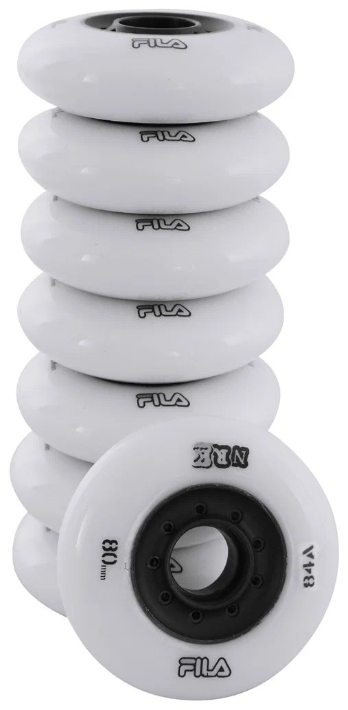 Колеса для роликовых коньков Fila Urban 80mm/84A - White, 8шт., купить ...