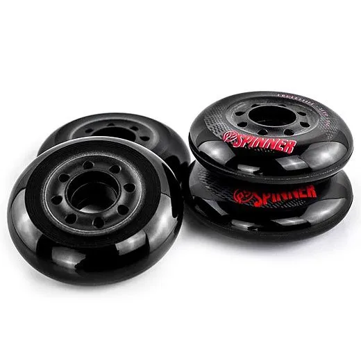 Powerslide Spinner 76/85A Black/Red (4 шт.)