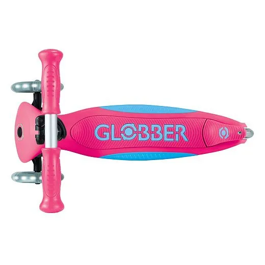 Globber Primo Foldable Plus Lights V2 - Fuchsia