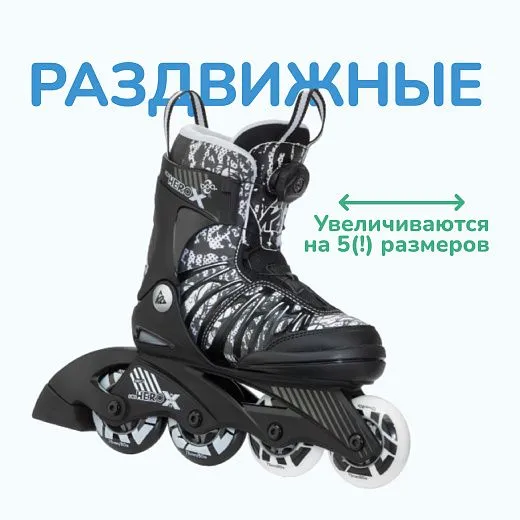 K2 SK8 Hero X Boa - Black/White