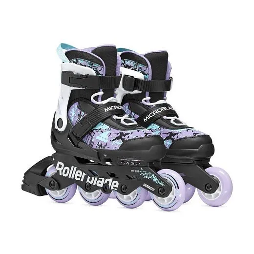 Rollerblade Microblade SL - 26 Black/Lavender/Light Blue Rollerblade Microblade SL - 26 Black/Lavender/Light Blue