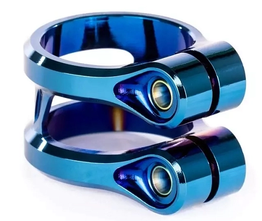 Ethic Double Sylphe Clamp V2 31.8 - Chrome Blue