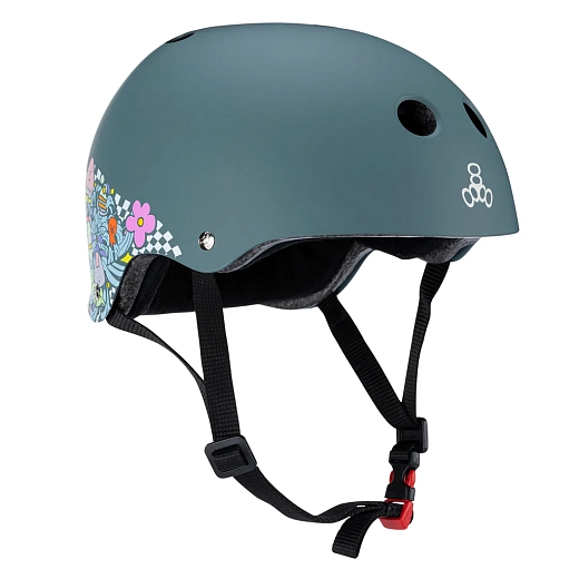 Triple 8 The Certified Sweatsaver Helmet - LIZZIE Blk/Rbr Triple 8 The Certified Sweatsaver Helmet - LIZZIE Blk/Rbr