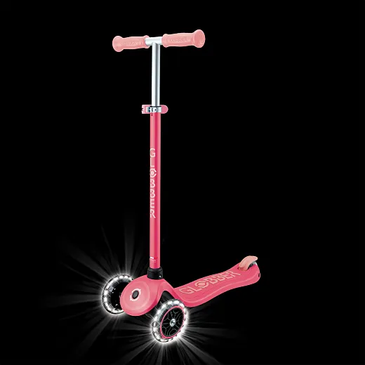 Globber Primo Plus Glow Lights - Coral Pink (443-110)