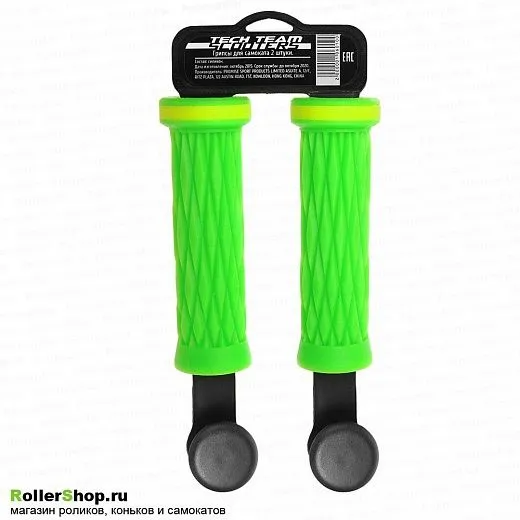 Tech Team Грипсы для самоката зеленые