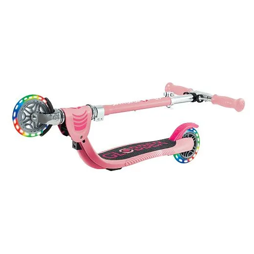 Globber Flow 125 Foldable Junior Lights - Pastel Pink Globber Flow 125 Foldable Junior Lights - Pastel Pink