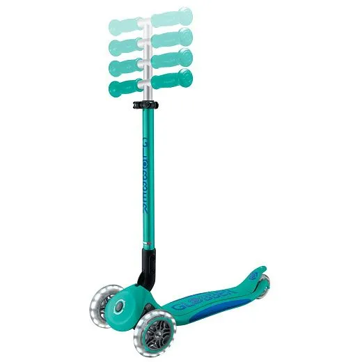 Globber Primo Foldable Plus Lights V2 - Emerald Green