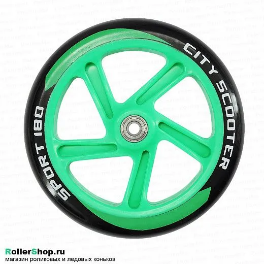 Tech Team Набор колес для самоката 180*30 мм. green 2шт.