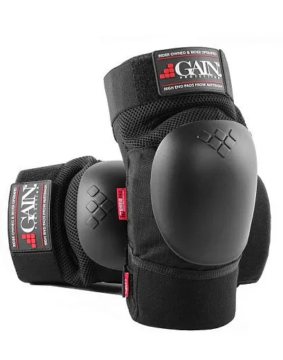 Gain The Shield Hard Shell PRO Knee Pads Black