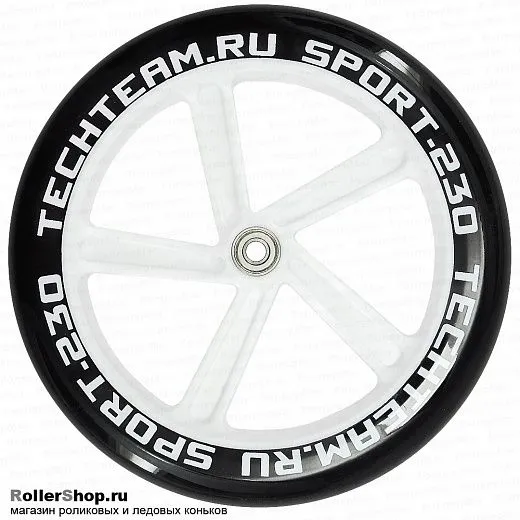 Tech Team Колесо в сборе для самоката 230 мм. white