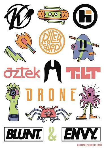 Rollershop Stickers - Monster Logo