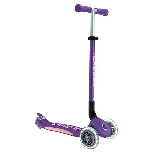 Globber Primo Foldable Plus Lights V2 - Purple
