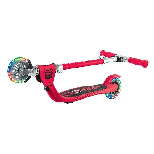 Globber Flow 125 Foldable Junior Lights - Red / Красный (870-102) Globber Flow 125 Foldable Junior Lights - Red / Красный (870-102)