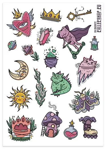 Rollershop Stickers - Charmed Whiskers