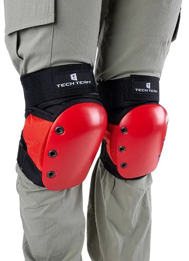 Tech Team Armor Basic M1 Knee Pads - Red