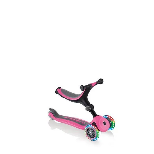 Globber Go Up Foldable Plus Lights - Pink (643-110) Globber Go Up Foldable Plus Lights - Pink (643-110)