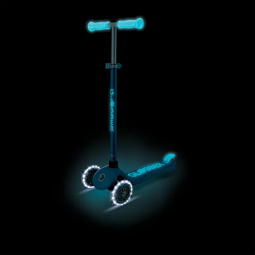 Globber Primo Plus Glow Lights - Petrol Blue (443-100)