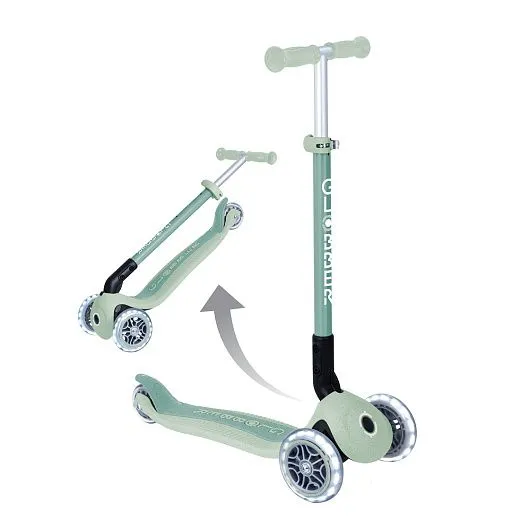 Globber Primo Foldable Lights Ecologic - Pistachio