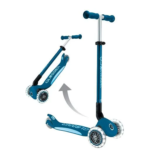 Globber Primo Foldable Plus Lights V2 - Lights Blue