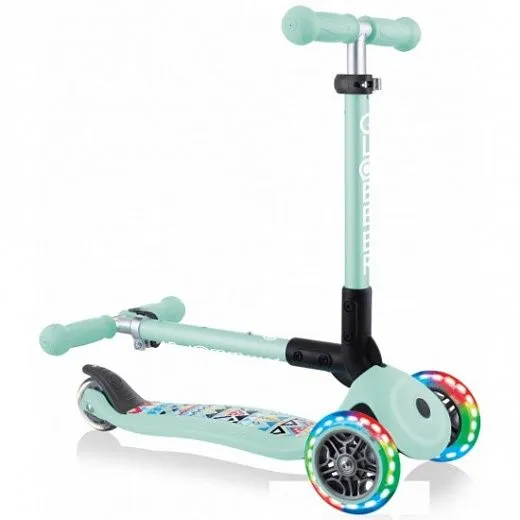 Globber Junior Foldable Fantasy Lights - 2021 Mint