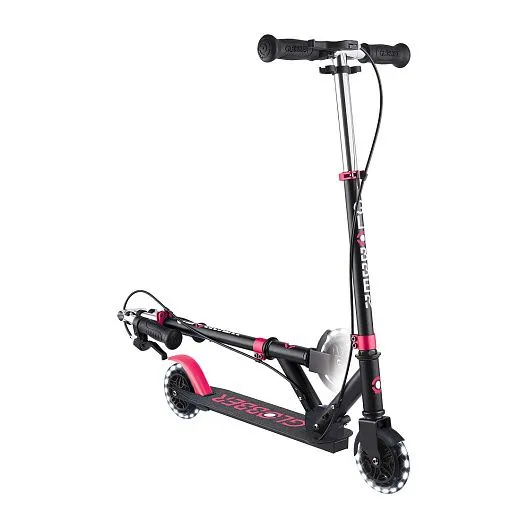 Globber Flow Element Junior Lights - Black/Pink