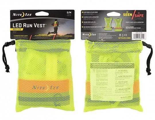 NiteIze LED Run Vest Red Led NiteIze LED Run Vest Red Led