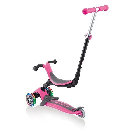 Globber Go Up Foldable Plus Lights - Pink (643-110) Globber Go Up Foldable Plus Lights - Pink (643-110)