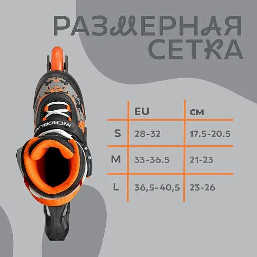 Rollerblade Microblade SL - 25 Black/Orange