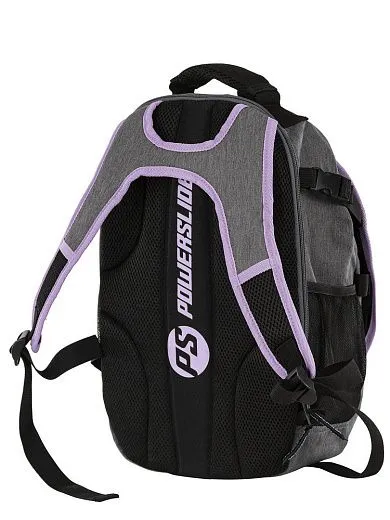 Powerslide Fitness Backpack - 2024 Grey/Violet/Black