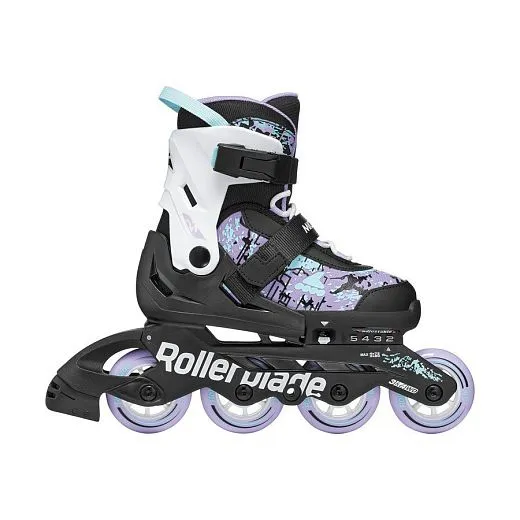 Rollerblade Microblade SL - 26 Black/Lavender/Light Blue Rollerblade Microblade SL - 26 Black/Lavender/Light Blue