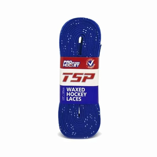 TSP Waxed hockey laces с пропиткой - Royal