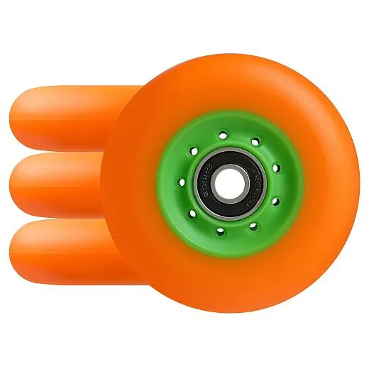 Ride Story Empower Wheels 80мм/85A (4pcs) + ABEC 9, Orange/Green