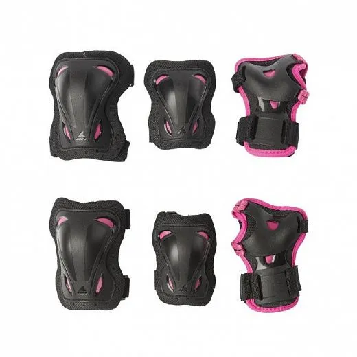 Rollerblade Skate Gear Junior 3-Pack - Black/Pink