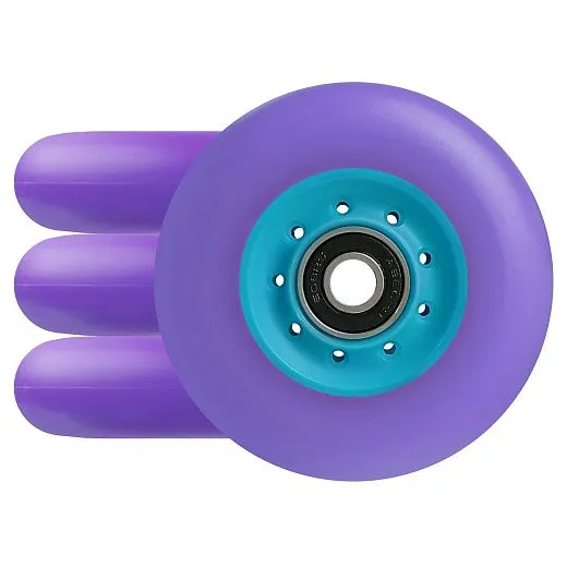 Ride Story Empower Wheels 80мм/85A (4pcs) + ABEC 9, Purple/Turquoise Ride Story Empower Wheels 80мм/85A (4pcs) + ABEC 9, Purple/Turquoise