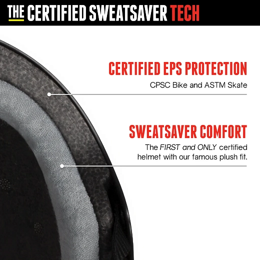 Triple 8 The Certified Sweatsaver Helmet - LIZZIE Blk/Rbr Triple 8 The Certified Sweatsaver Helmet - LIZZIE Blk/Rbr