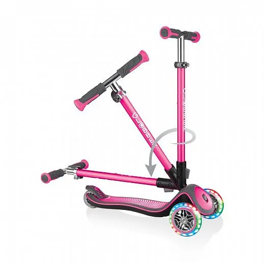 Globber Elite Deluxe Lights Pink Globber Elite Deluxe Lights Pink
