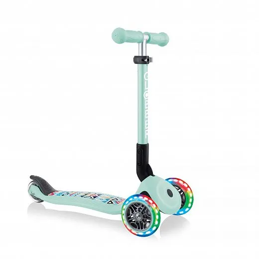 Globber Junior Foldable Fantasy Lights - 2021 Mint