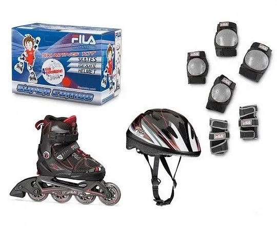 Fila X-One Boy Combo 3-Set - Black/Red