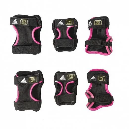 Rollerblade Skate Gear Junior 3-Pack - Black/Pink