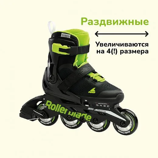 Rollerblade Microblade - 2022 Black/Green