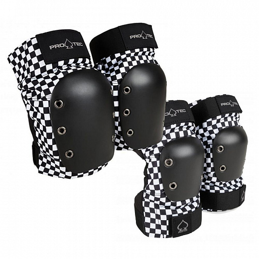 Pro-Tec Street Knee/Elbow Pad Set - Black Checker