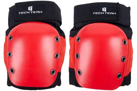 Tech Team Armor Basic M1 Knee Pads - Red